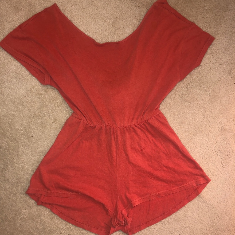 Free People Burnt orange Summer Romper